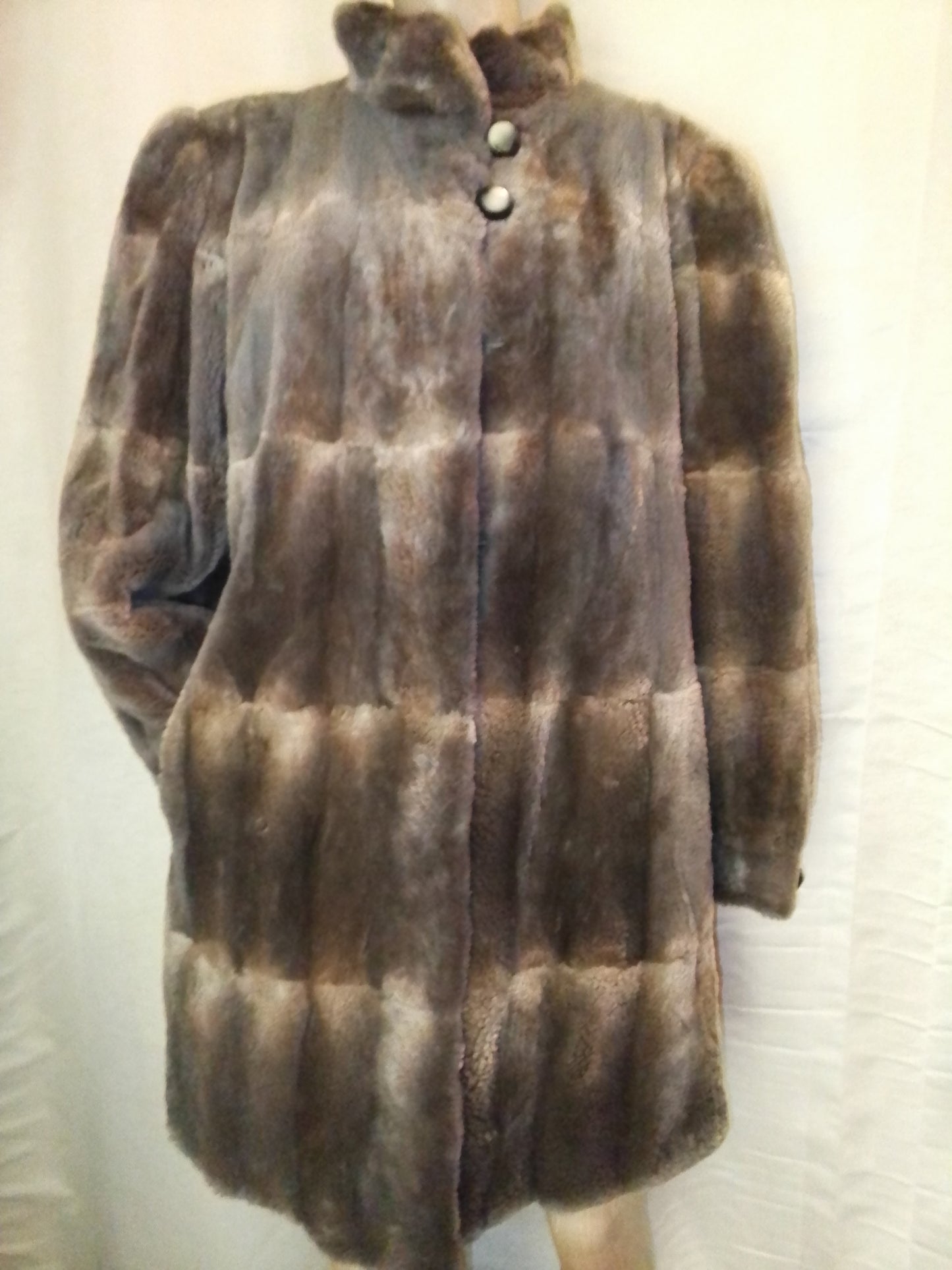 Manteau fourrure chinchilla