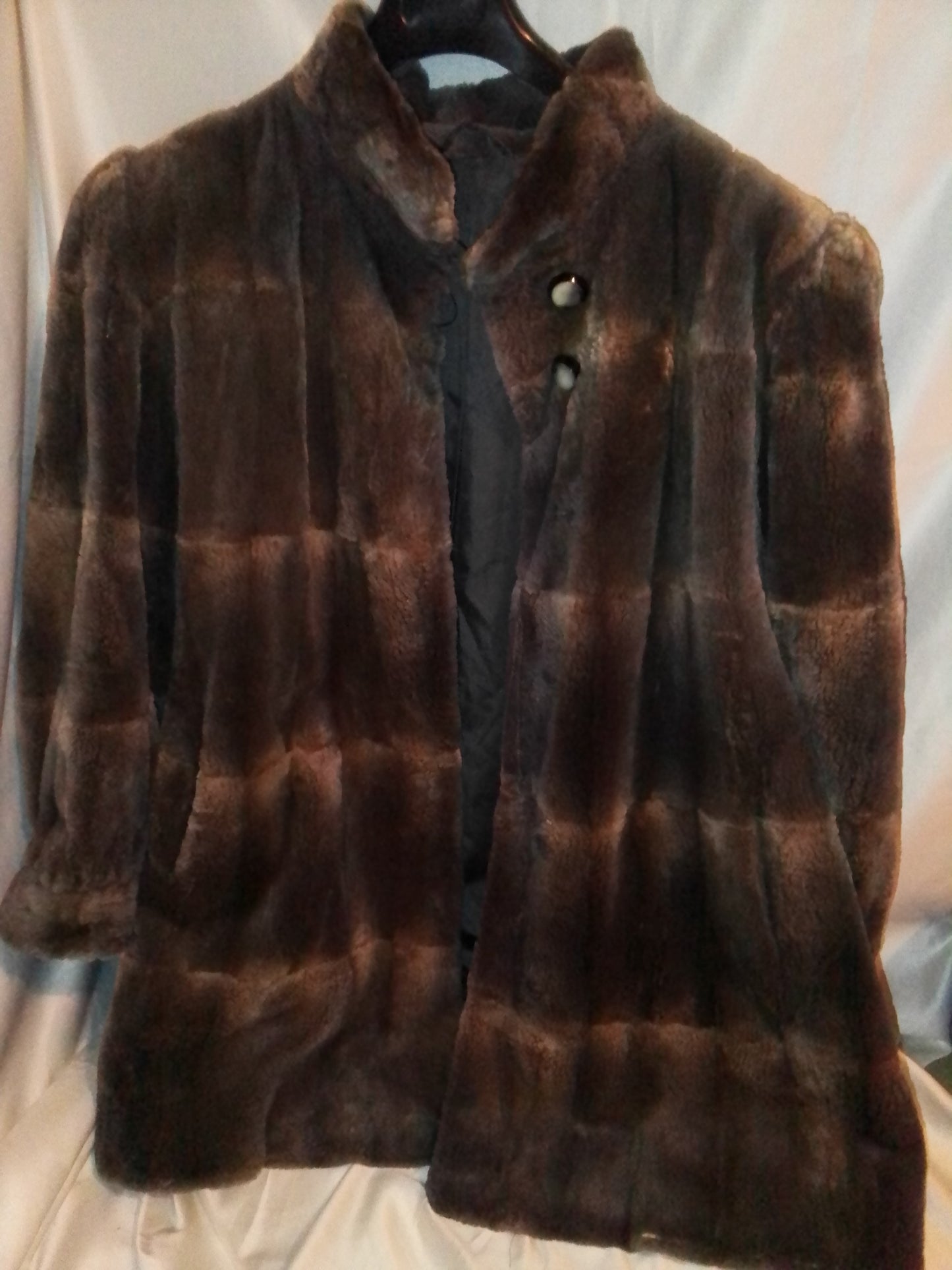 Manteau fourrure chinchilla
