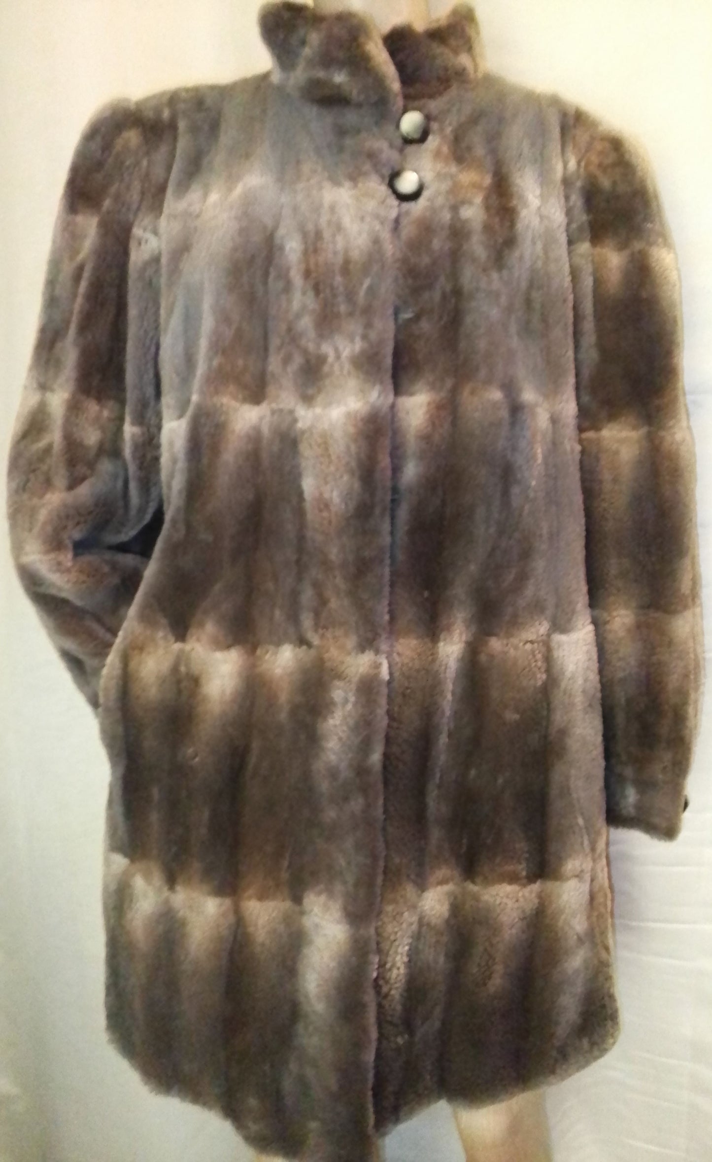 Manteau fourrure chinchilla