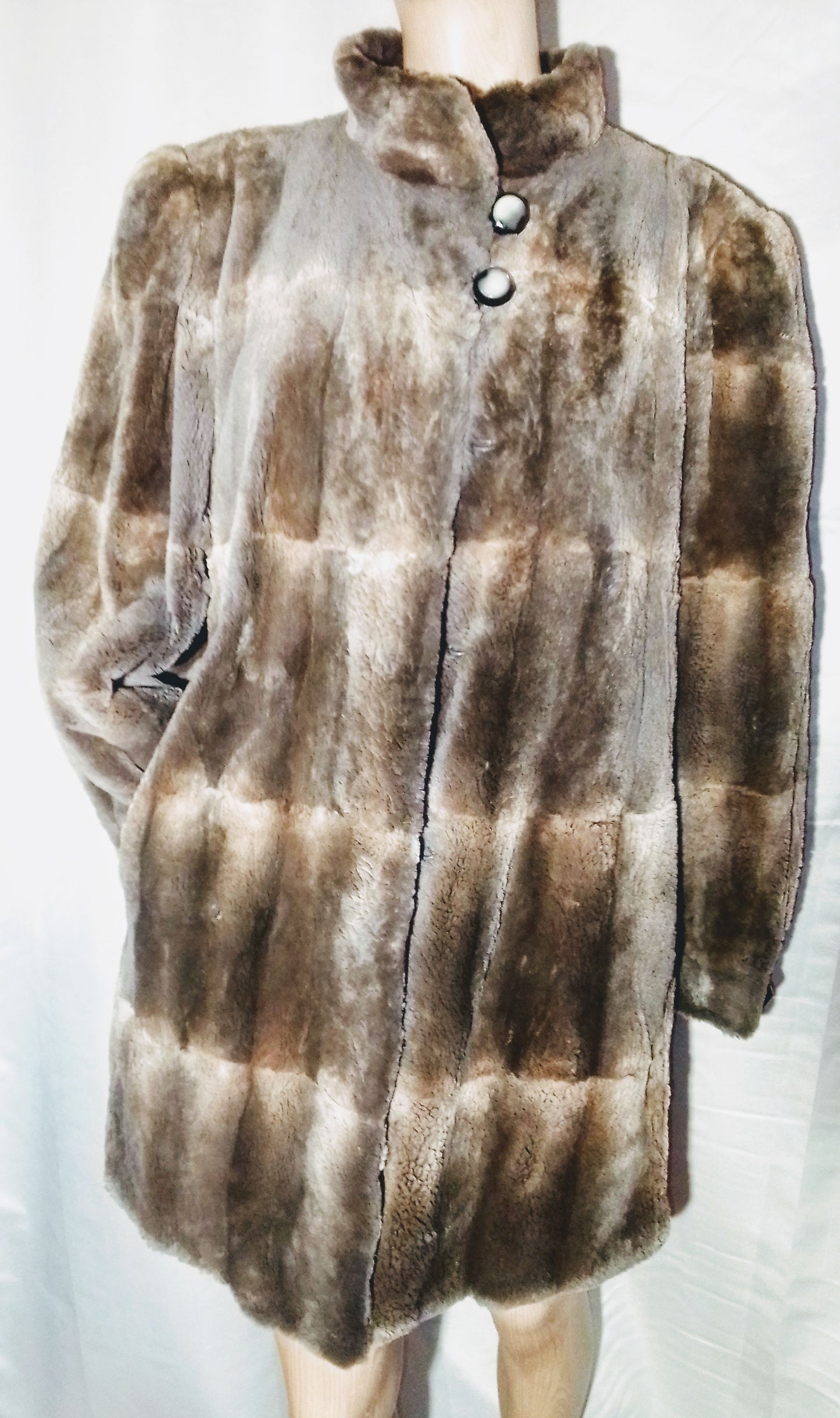 Manteau fourrure chinchilla