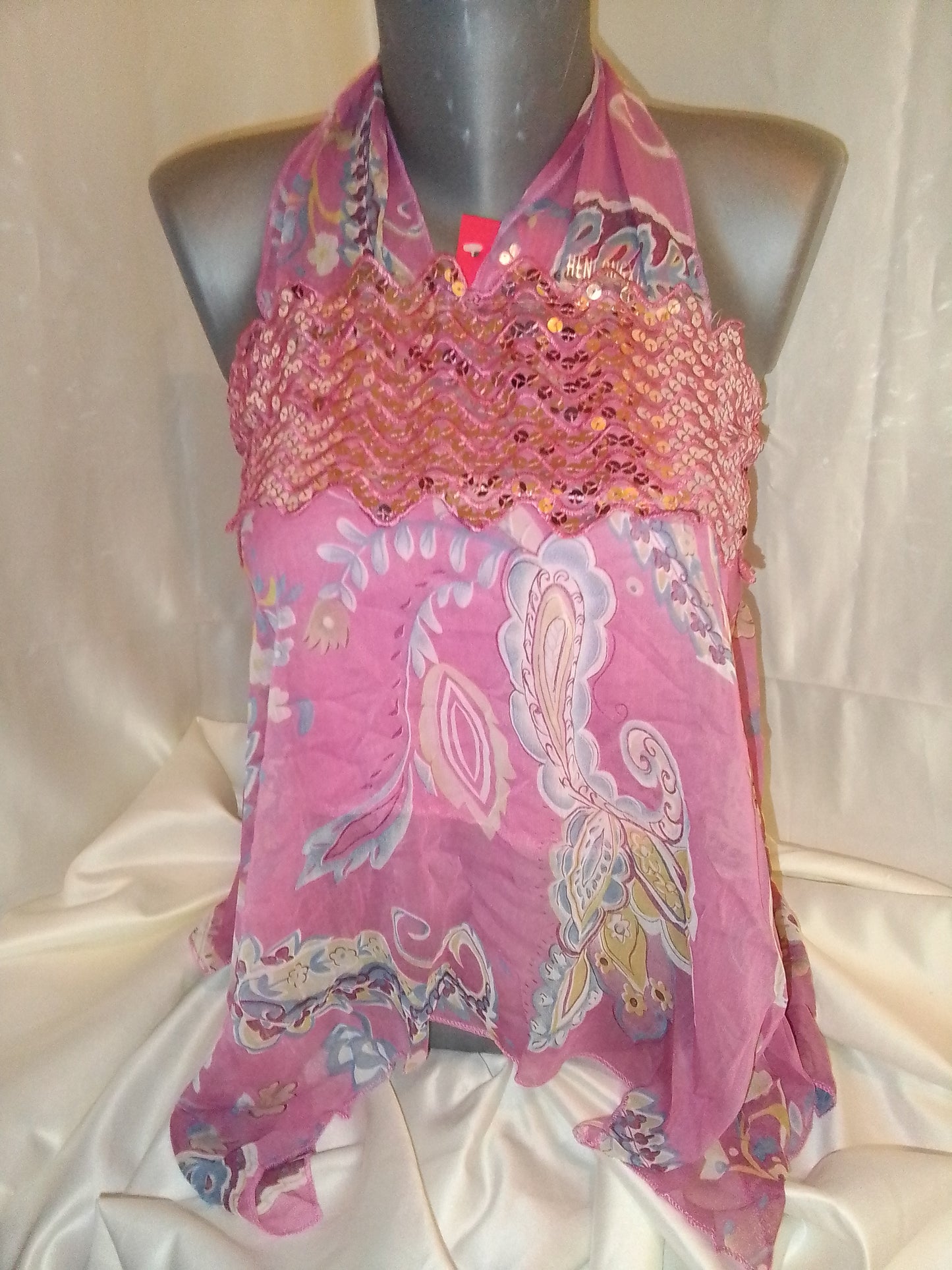 Débardeur vintage avec strass
