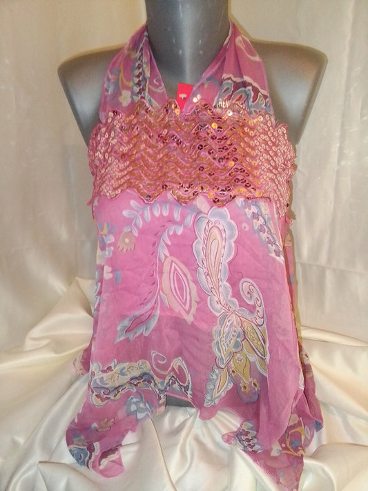 Débardeur vintage avec strass
