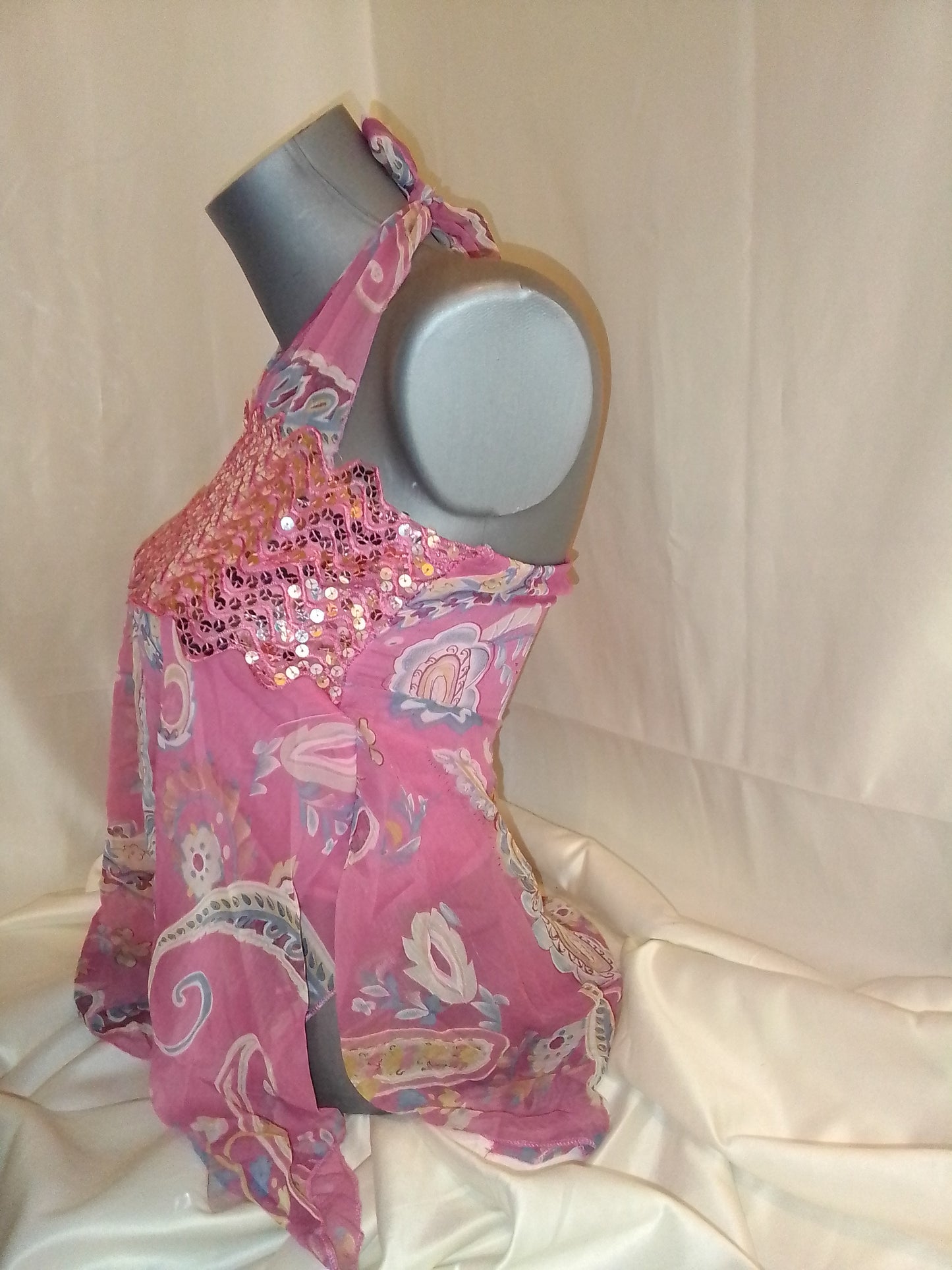 Débardeur vintage avec strass