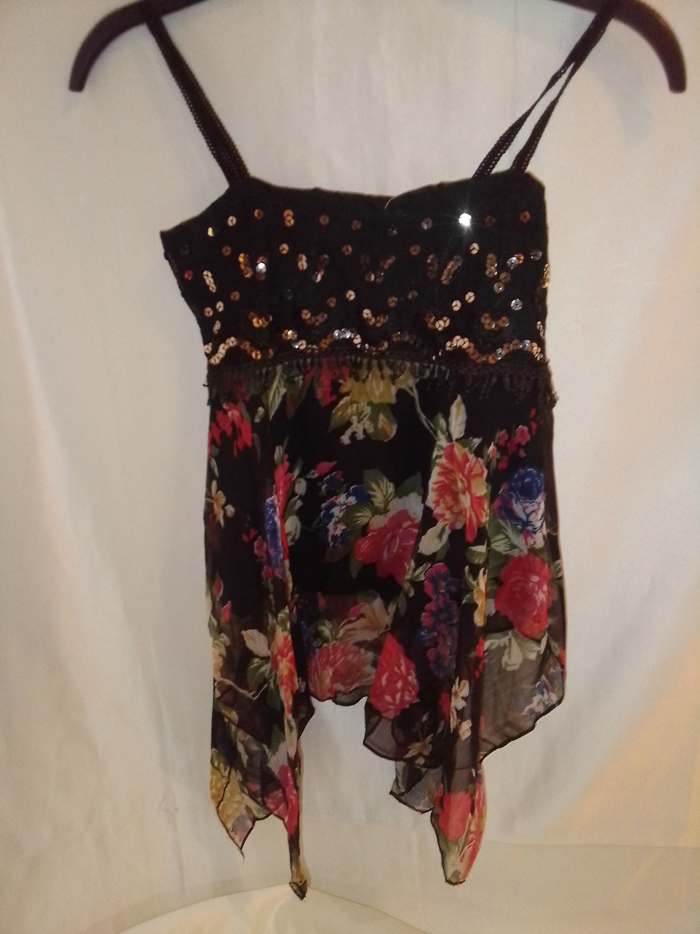 Débardeur vintage avec sequins
