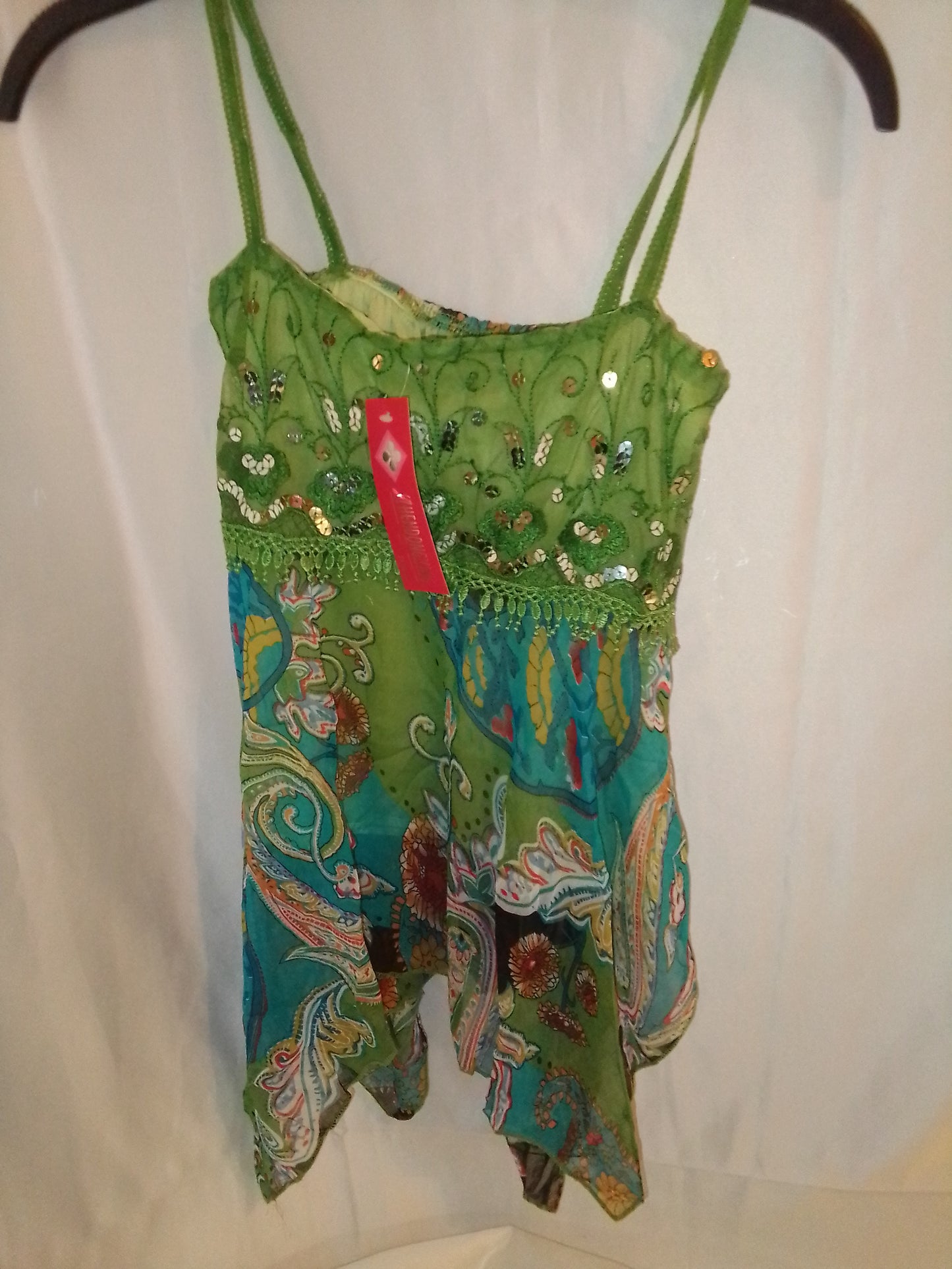 Débardeur vintage avec sequins