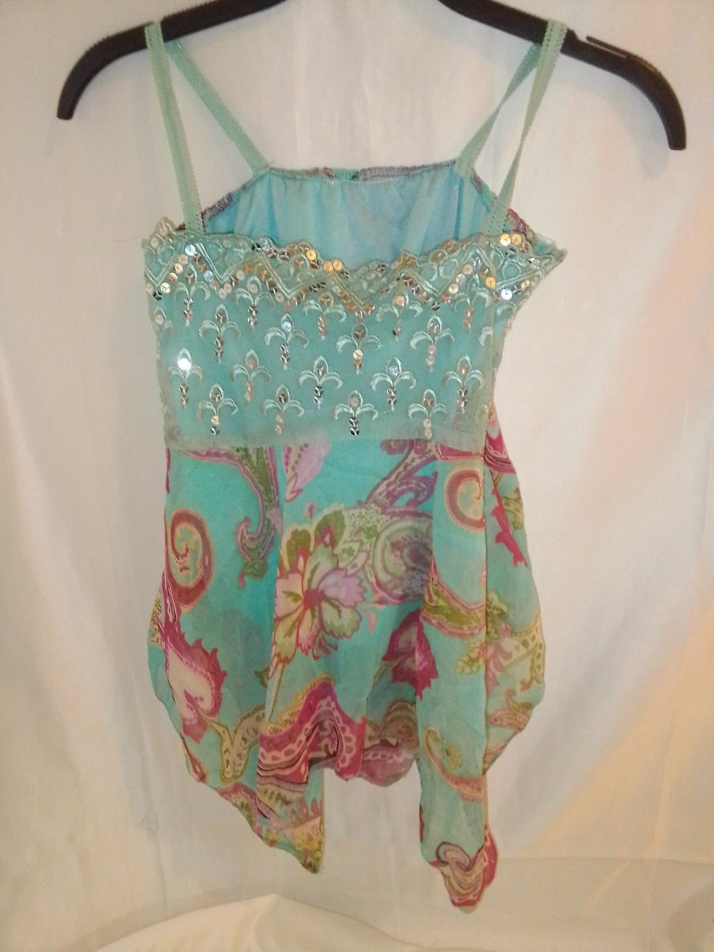 Débardeur vintage avec sequins