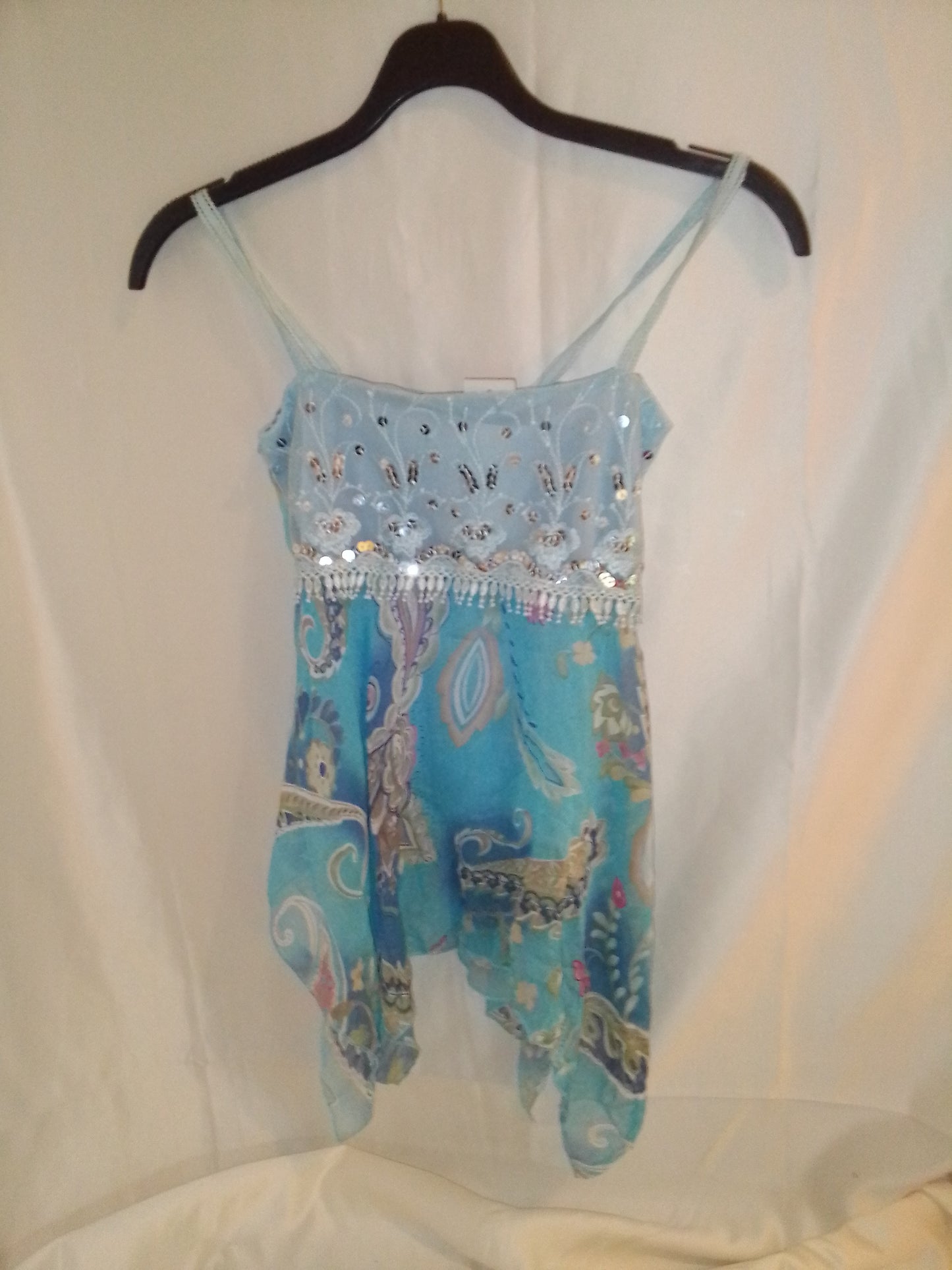 Débardeur vintage avec sequins