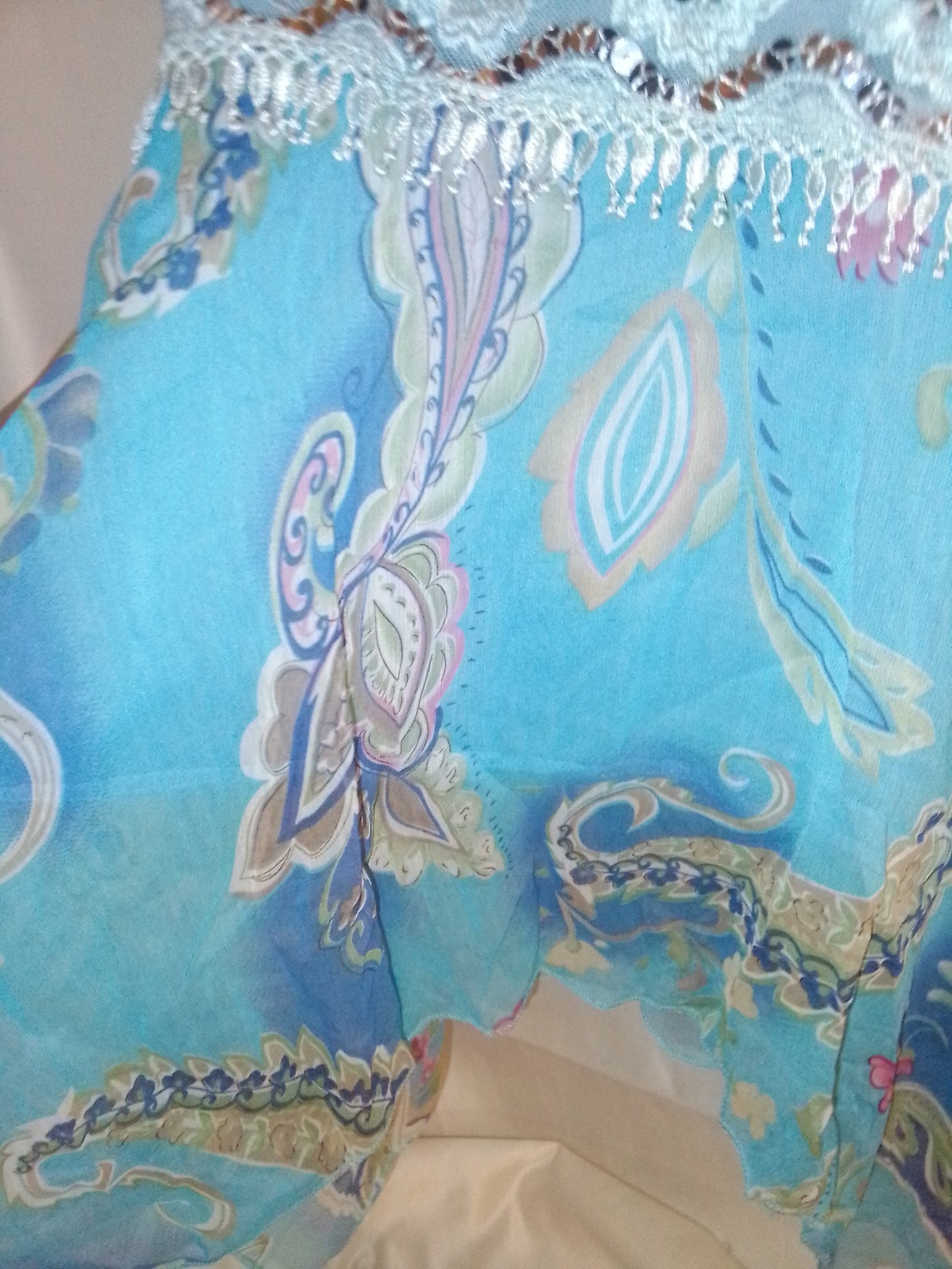 Débardeur vintage avec sequins