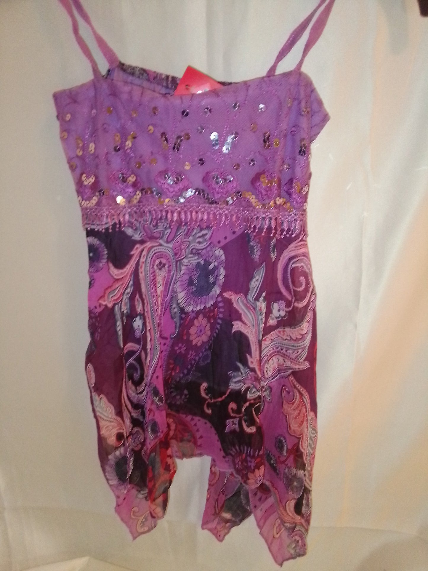 Débardeur vintage avec sequins