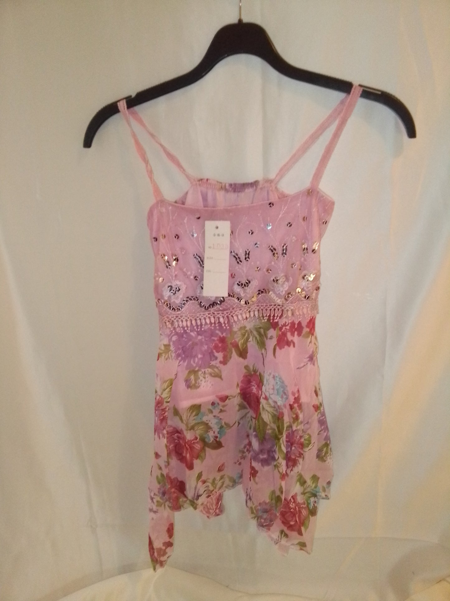 Débardeur vintage avec sequins