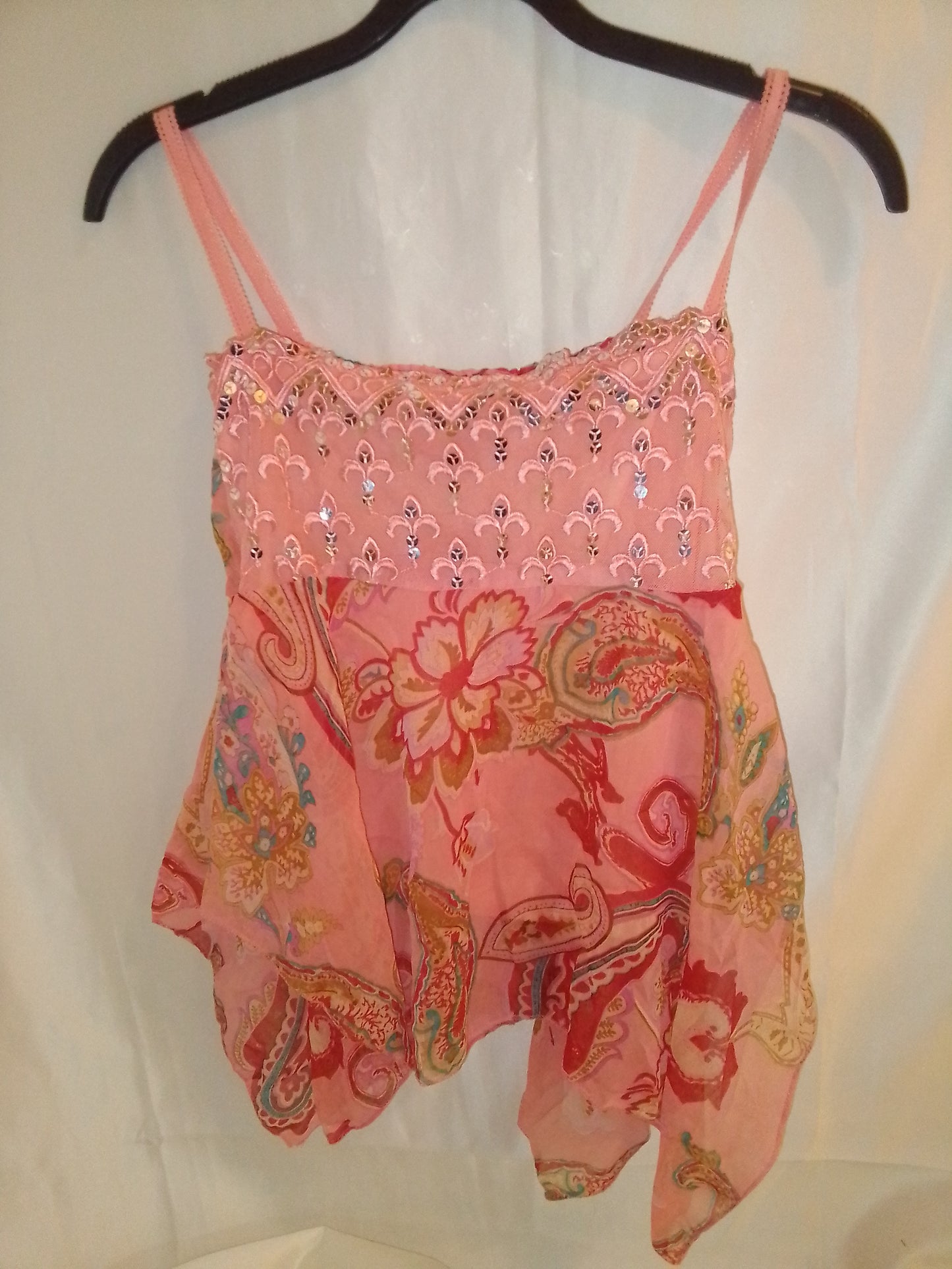 Débardeur vintage avec sequins